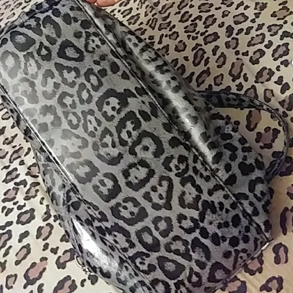 ❄Lrg Grey Leopard Tote Bag - Picture 6 of 8